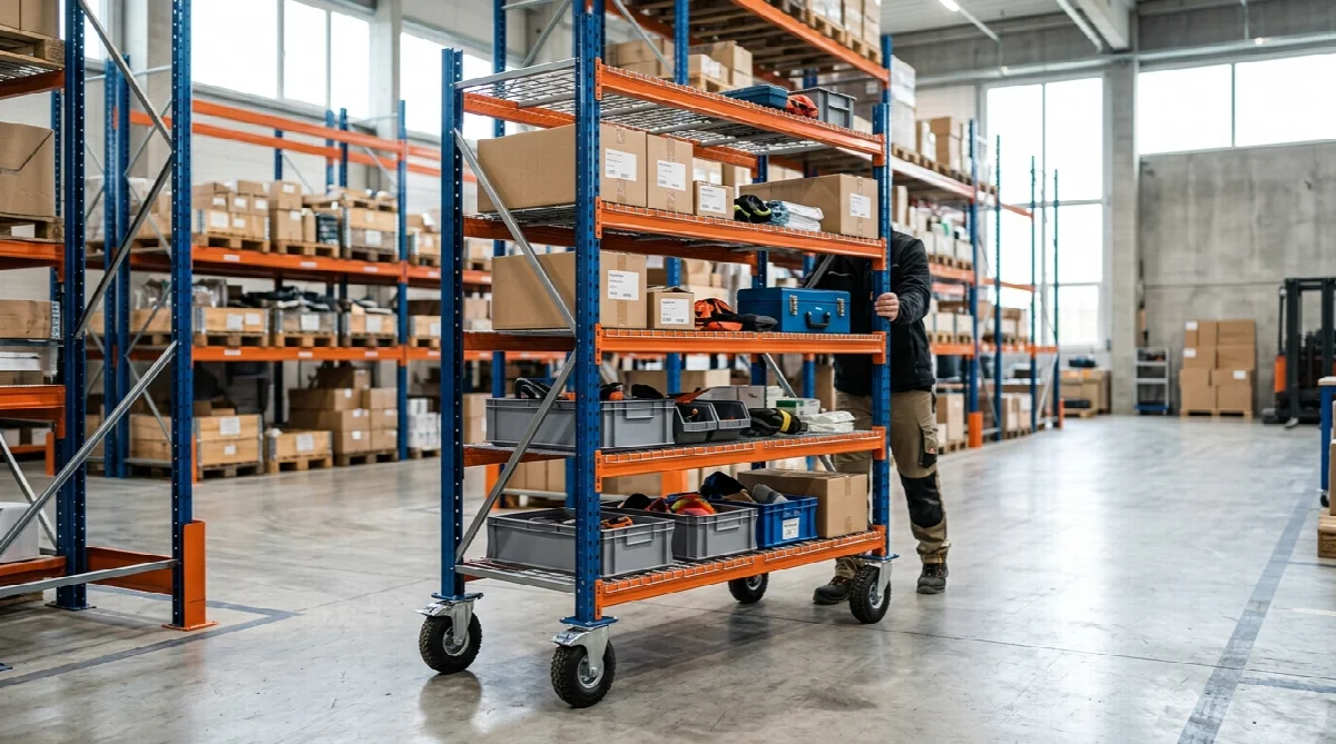 Estanterías metálicas con ruedas: versatilidad para tu almacén