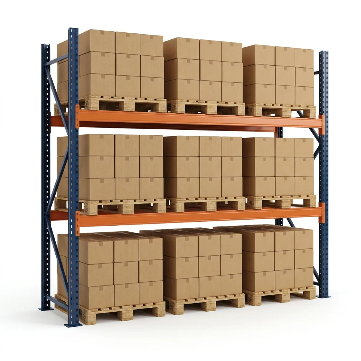 Estantería Paletización Reforzada 255x269x100 2 Niveles