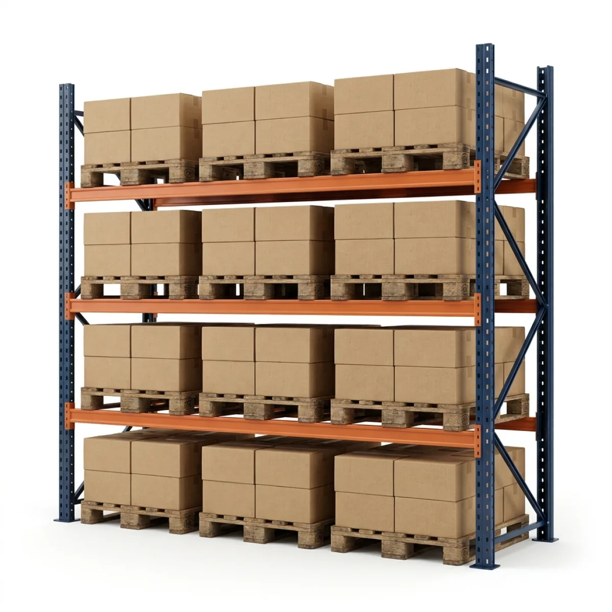 Estantería Paletización Reforzada 255x269x100 3 Niveles