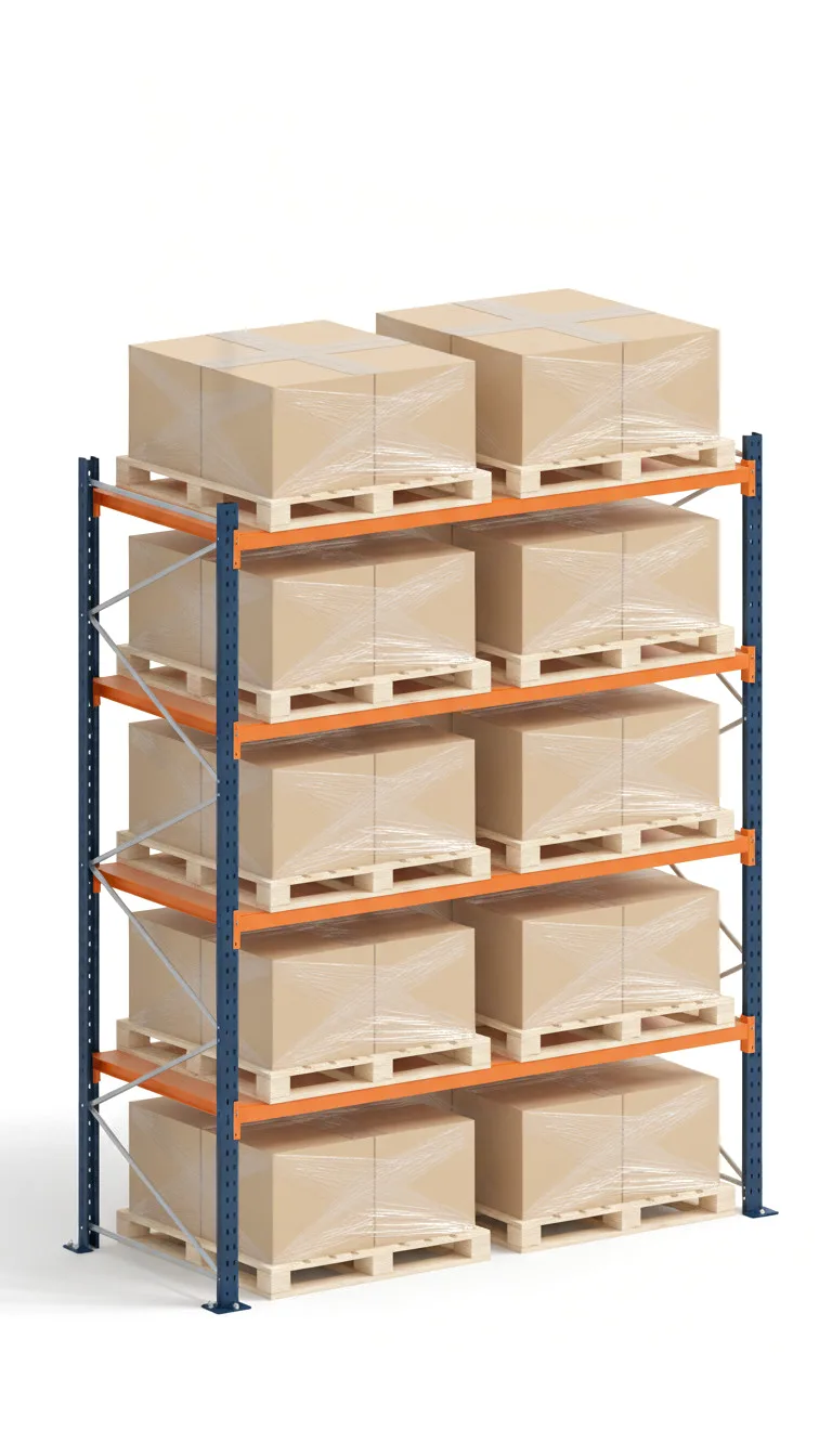Estantería Paletización 300x184x100cm | 4 Niveles | 139,52€