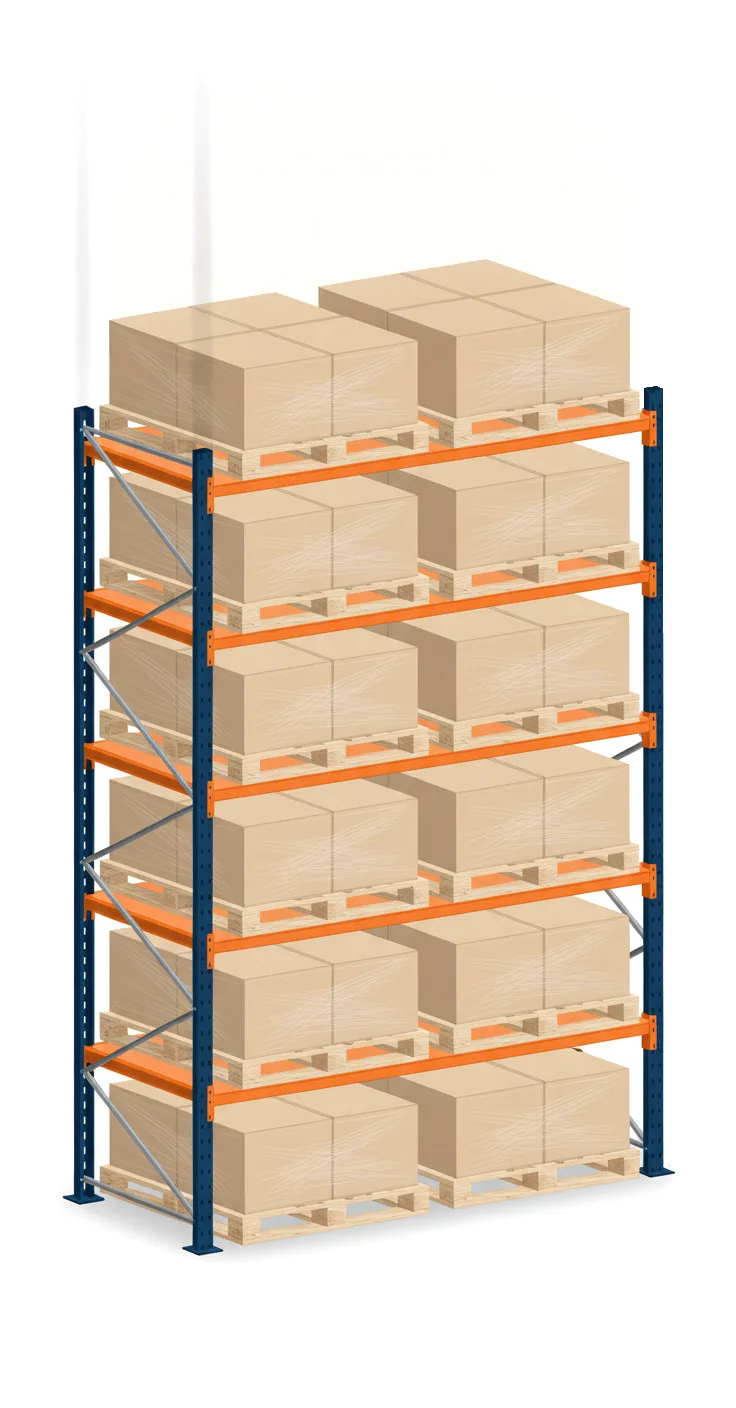 Estantería de Paletización 353 cm · 5 Niveles
