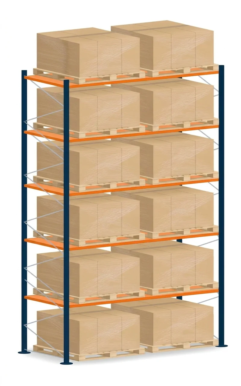 Estantería Paletización 35x184x100 | Almacenaje Industrial