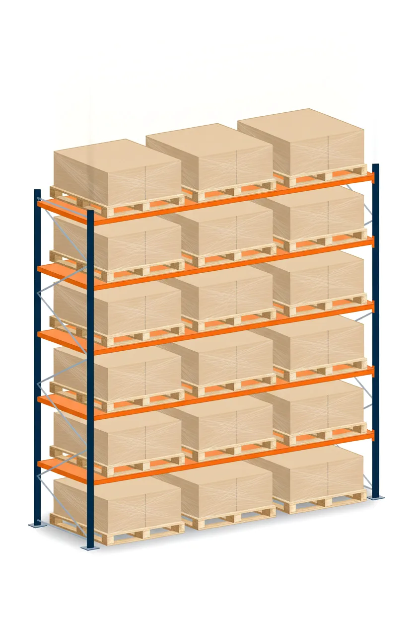 Estantería Paletización 353x269x100 5 Niveles