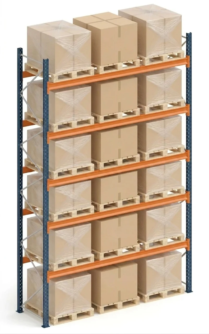 Estantería Paletización 35x269x100: ¡Máx. Carga!