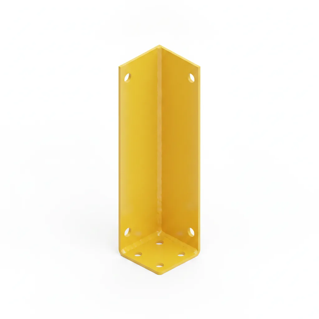 Protector de Poste Estantería Industrial L - Seguridad Amarillo
