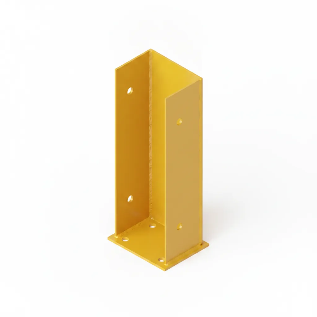 Protector de Poste en U Amarillo | Racks de Paletización