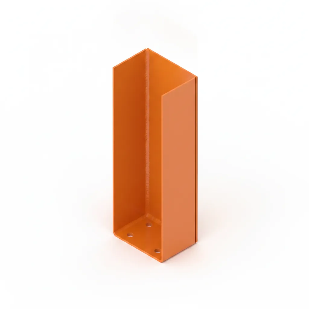 Protector de Poste en U Naranja | Racks de Paletización