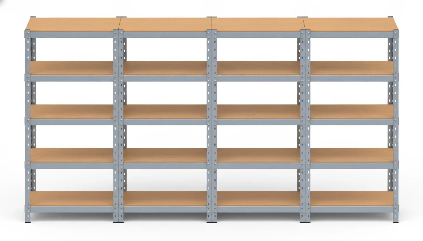 Estantería Garaje 150x70x30 MDF Galvanizado: ¡Organiza tu Espacio!