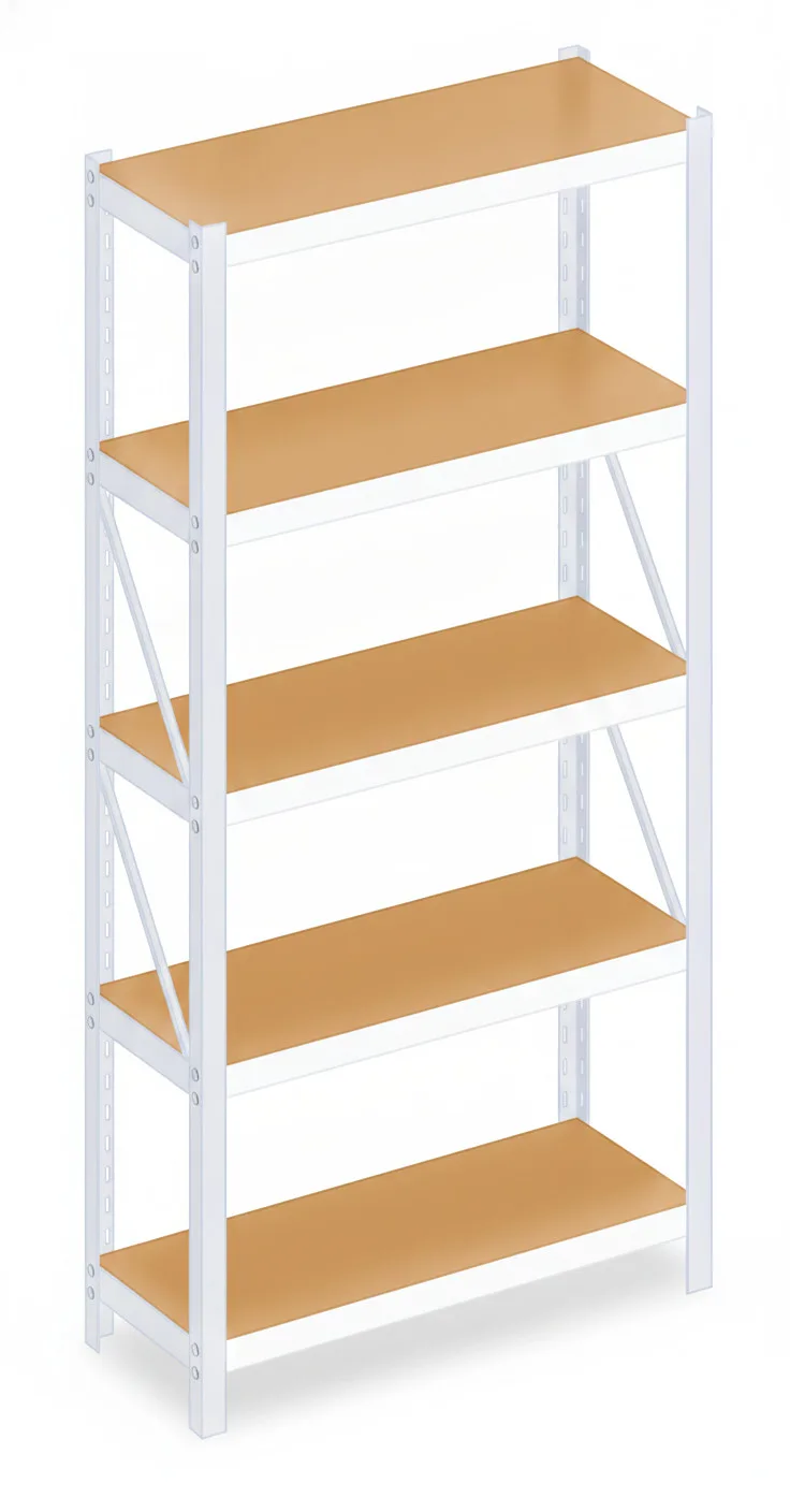 Estantería Garaje 180x90x40 MDF Blanca | Urban