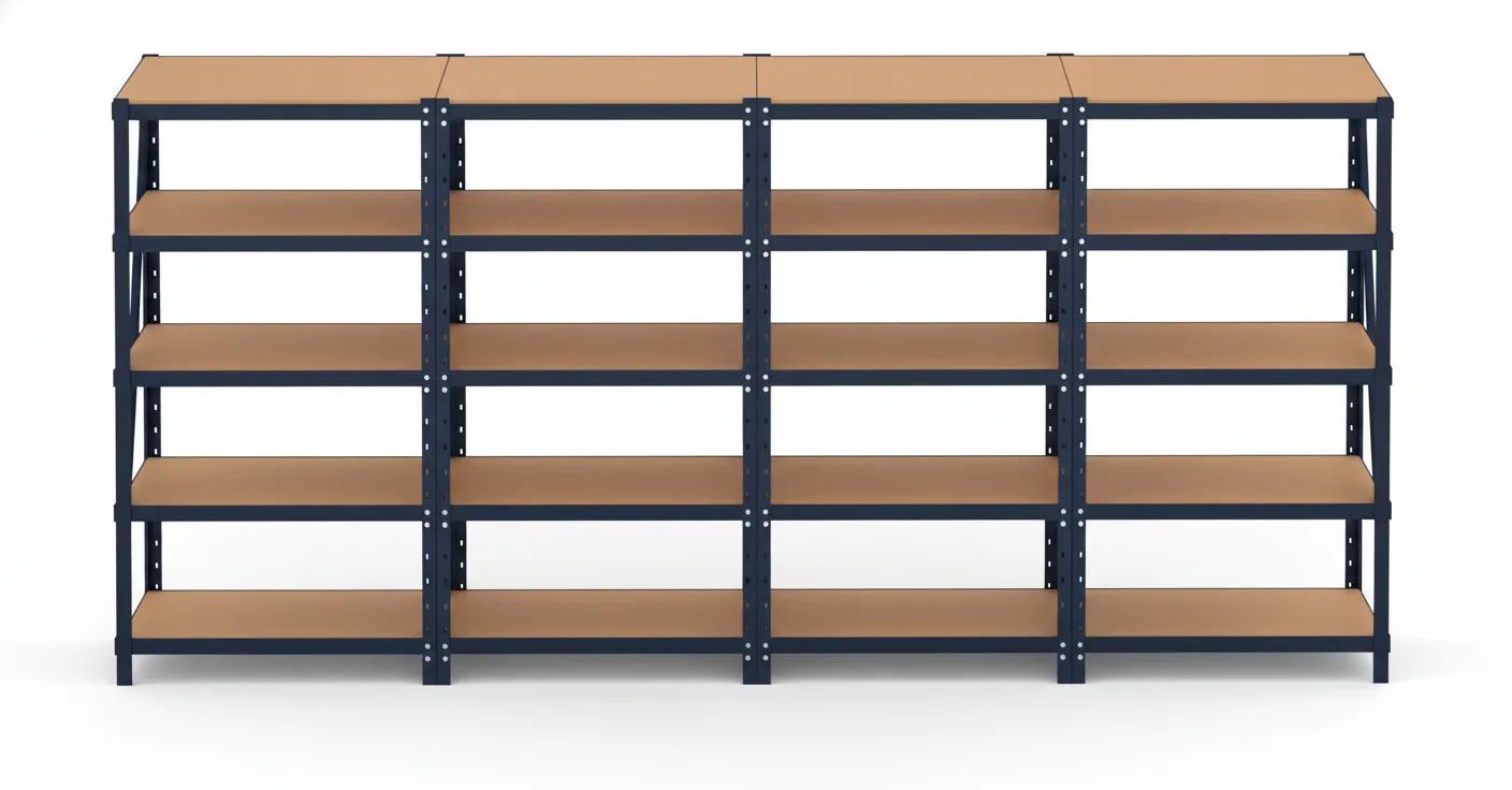 Estantería Garaje 180x90x40 Negra - Gama URBAN