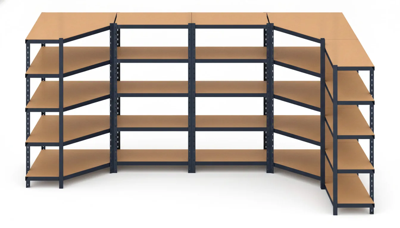 Estantería Garaje 180x90x40 Negra | Urban | 5 Niveles