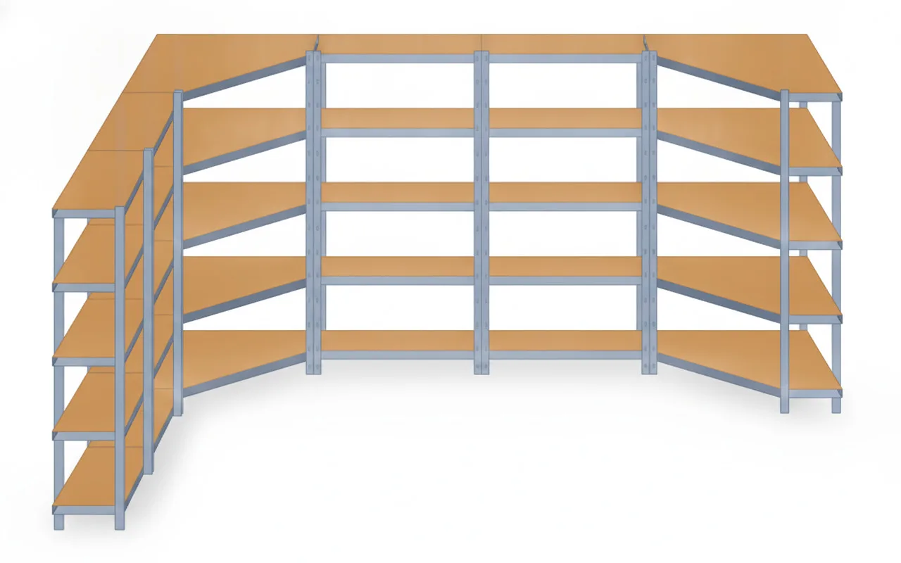 Estantería Garaje 180x90x30 U | Urban Galvanizado