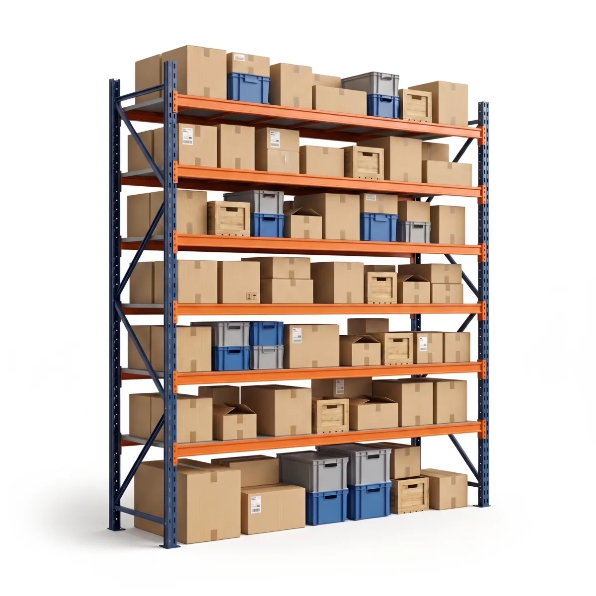 Stoccaggio Pallet 1500 kg · 6 Livelli · 353x269x100 cm · 3 pallet