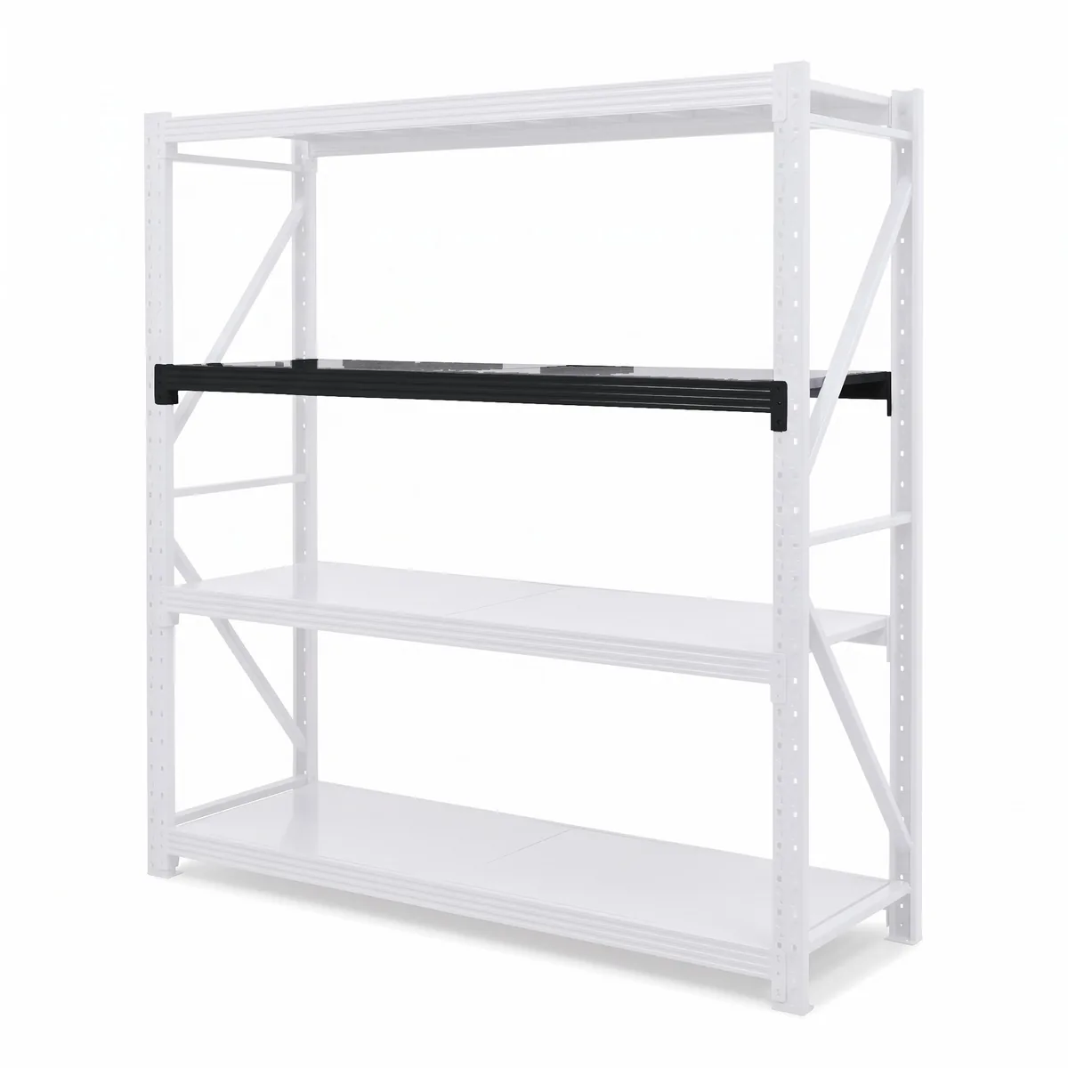 Schwarzer Regalboden für Lager · 200×60 · 200 kg