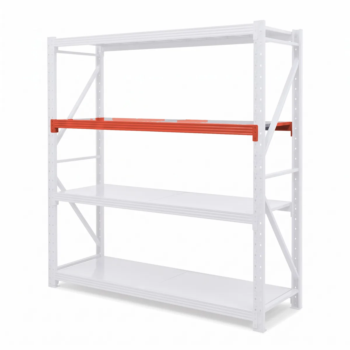 Regalbrett aus Metall · Blau/Orange · 200×60 · 200 kg