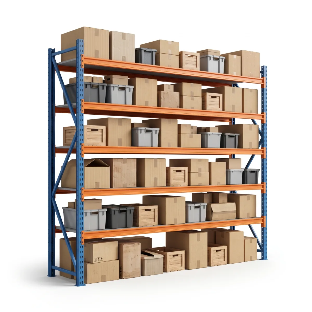 Scaffali Industriali in Ferro 1500 kg · 5 Livelli · 300x269 cm