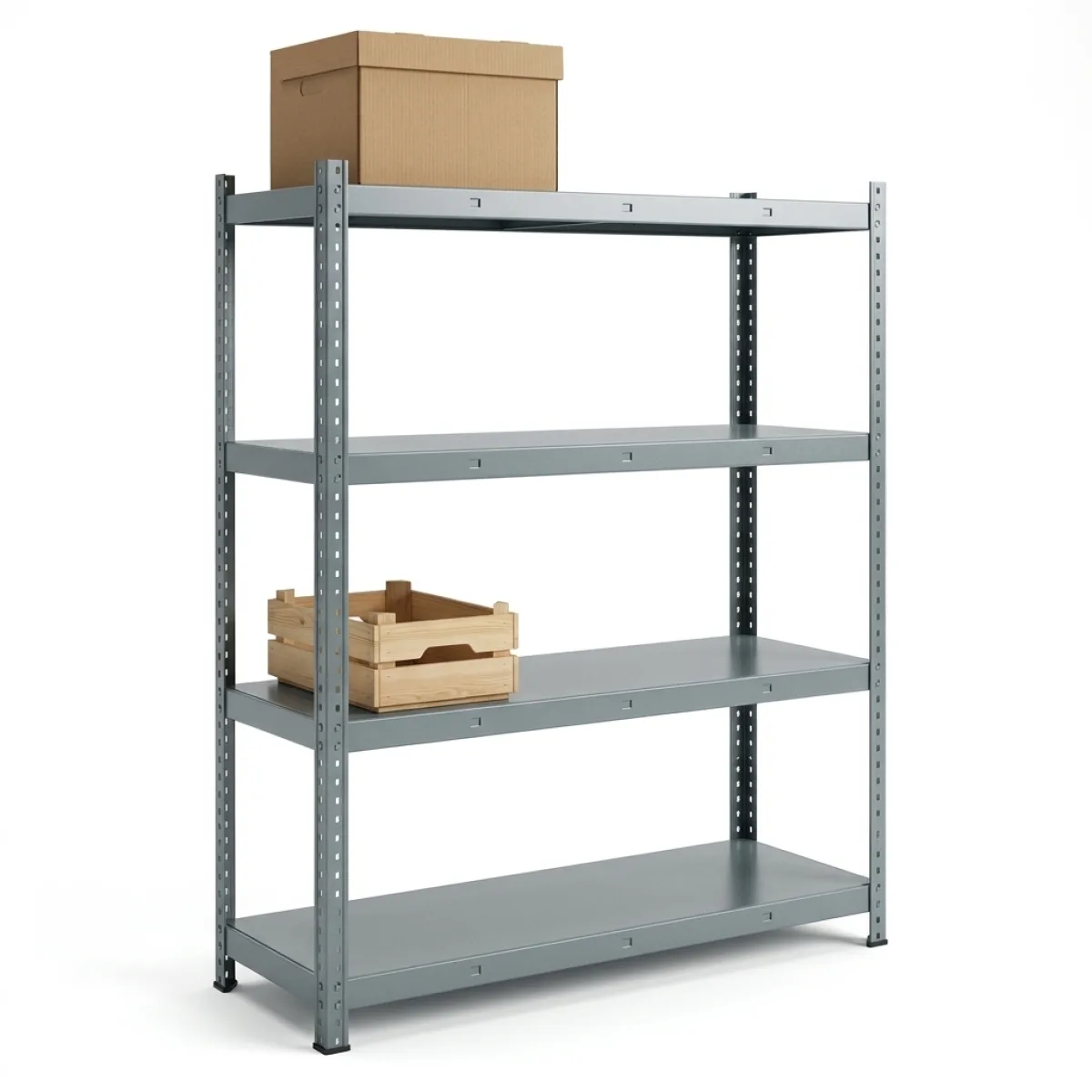 Estante em Aço Industrial 300 kg · 4 Níveis · 180x150x60 cm