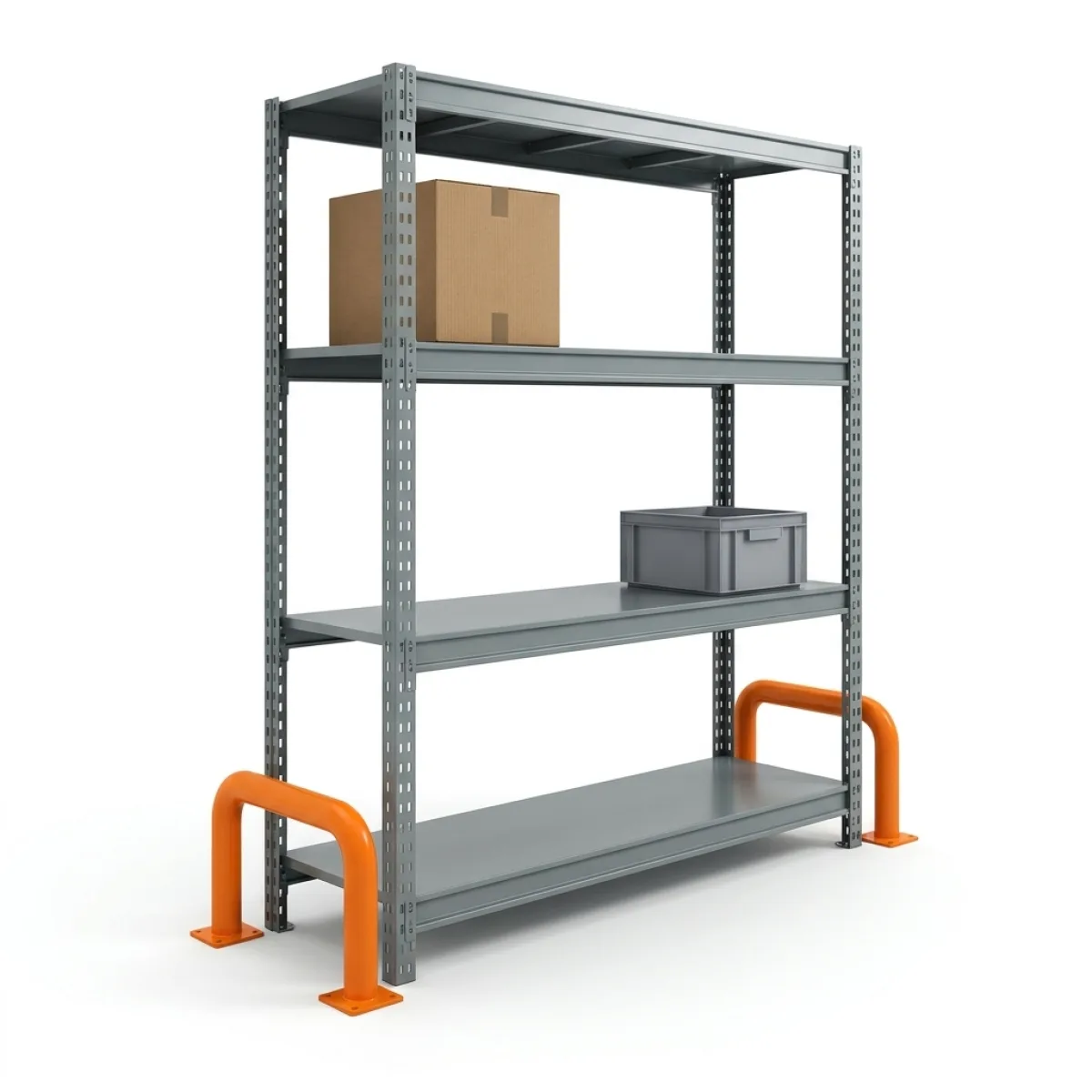 Scaffale in Ferro Componibile 300 kg · 4 Livelli · 180x180x60 cm Grigio 7