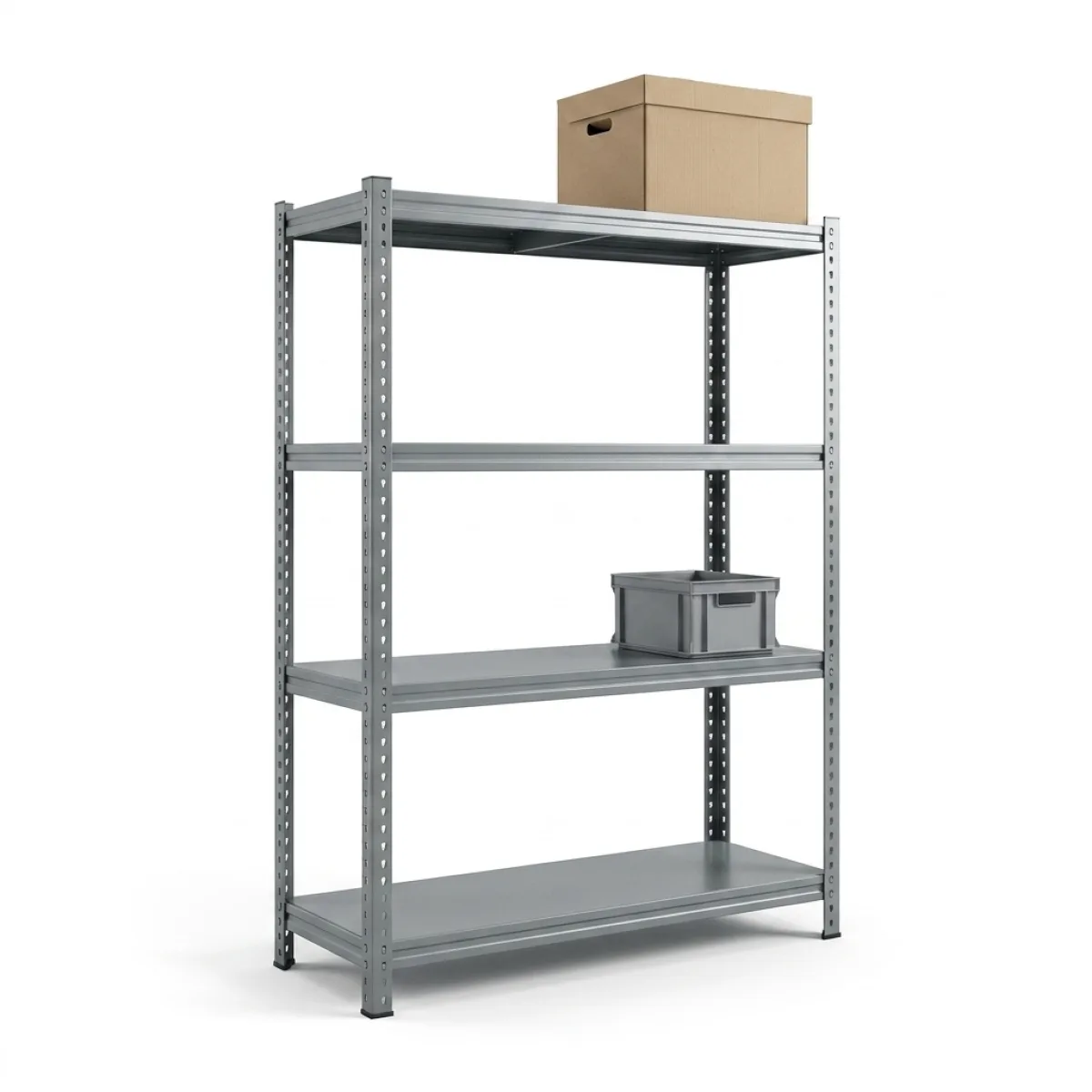 Scansia in Metallo per Magazzino 300 kg · 4 Livelli · 180x120x60 cm Grigio 2