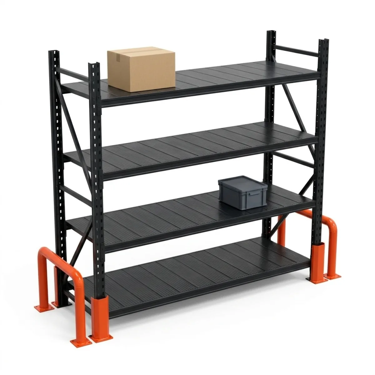 Scaffalatura Picking per Magazzino 200 kg · 200x200x60 cm · Nero Nero 8