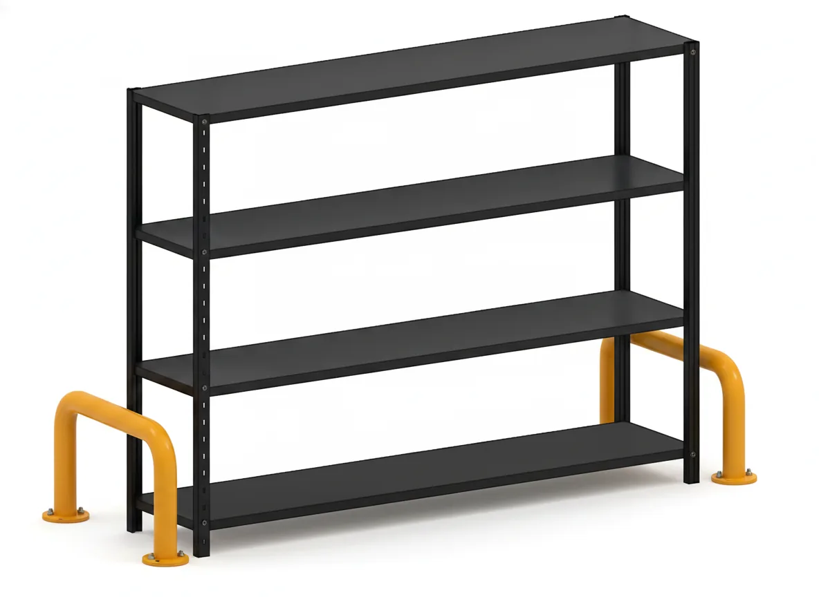 Scaffalatura Picking per Magazzino 200 kg · 200x200x60 cm · Nero Nero 4