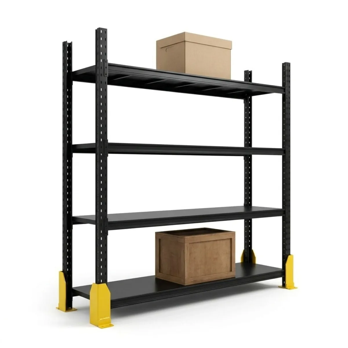 Scaffalatura Picking per Magazzino 200 kg · 200x200x60 cm · Nero Nero 3