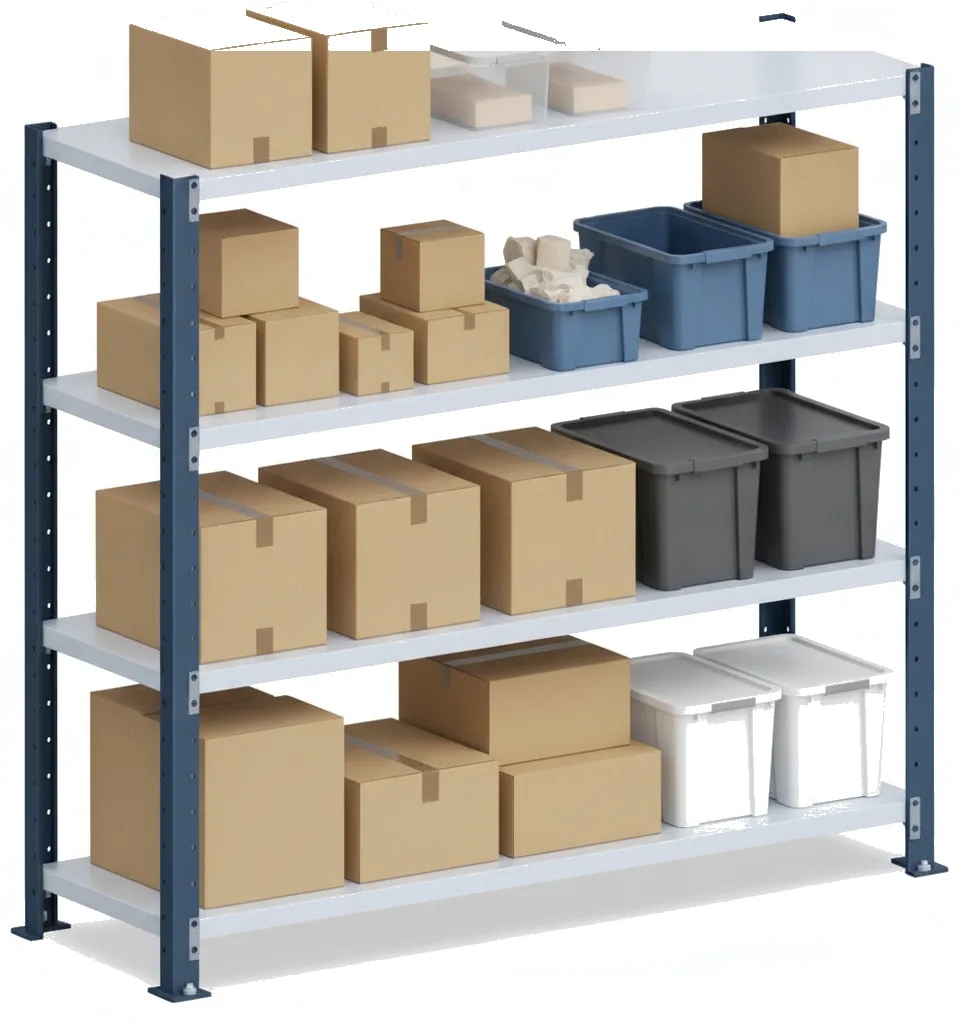 Scaffali per Carichi Pesanti 600 kg · 4 Livelli · 180x150x60 cm Grigio/Argento 2