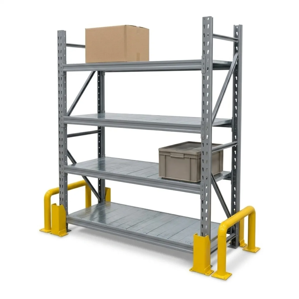 Scaffali per Carichi Pesanti 600 kg · 4 Livelli · 180x150x60 cm Grigio/Argento 5