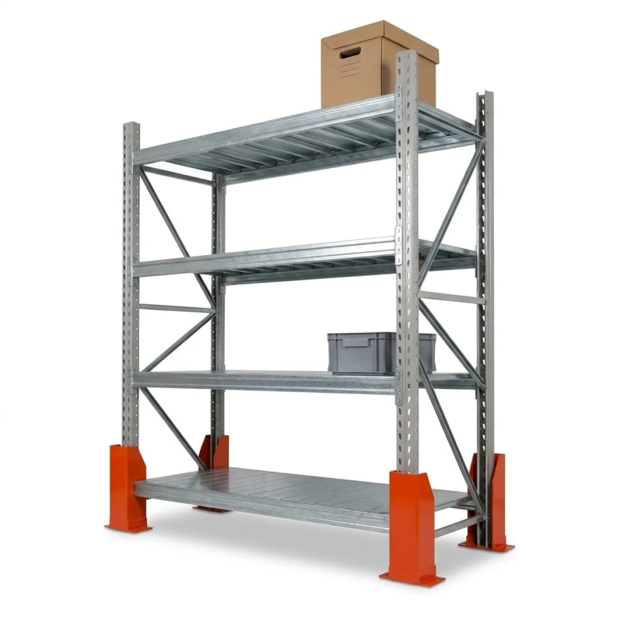 Scaffali per Carichi Pesanti 600 kg · 4 Livelli · 180x150x60 cm Grigio/Argento 6