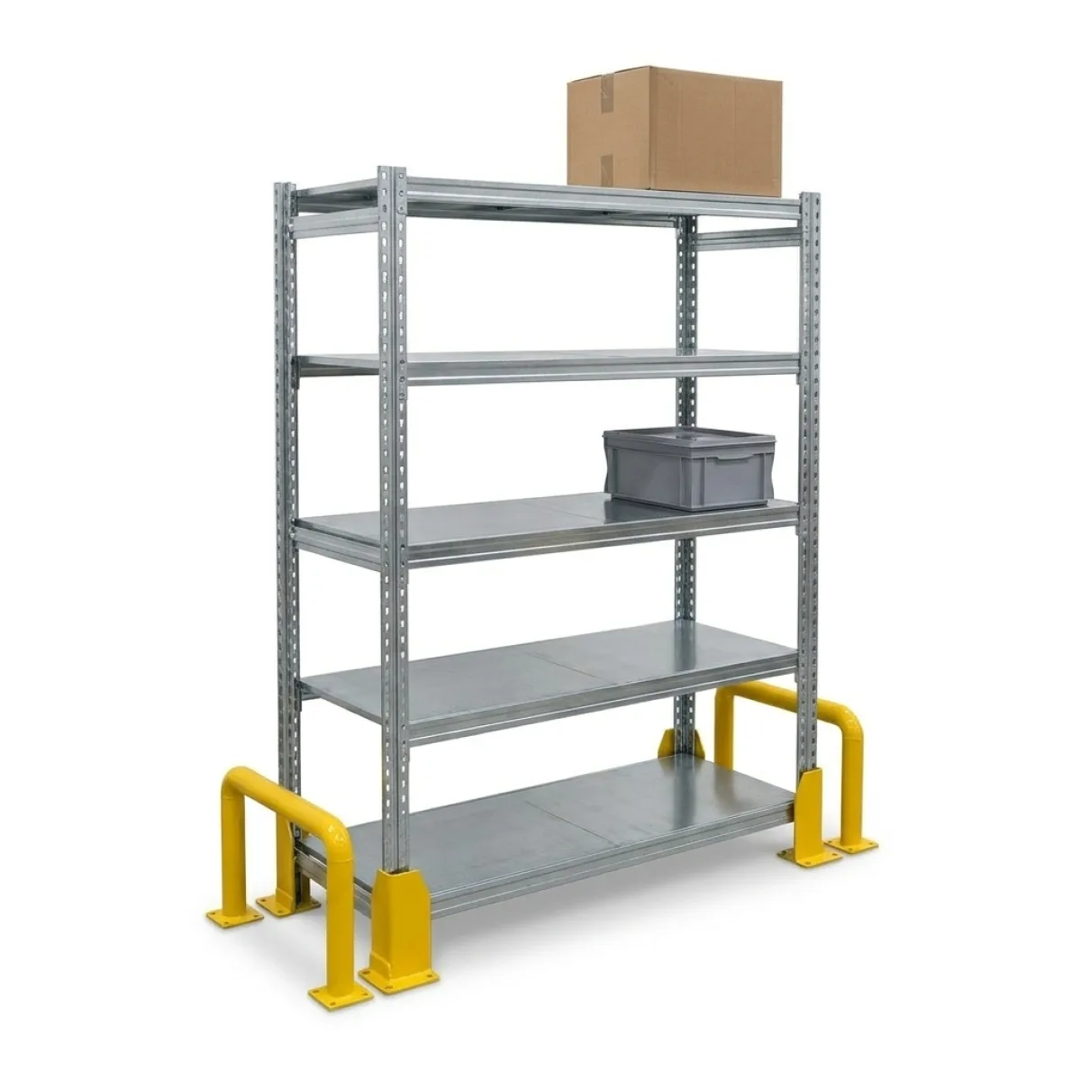 Scaffali per Officina Industriali 275 kg · 180x120x60 cm · Zincato Zincato 5