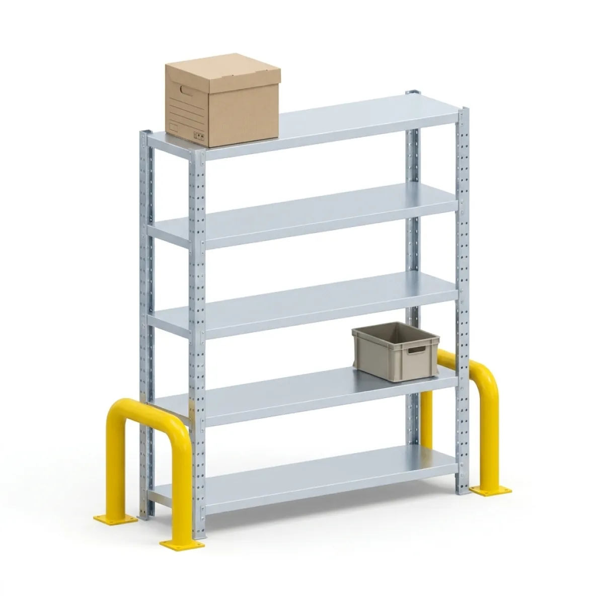Scaffali per Officina Industriali 275 kg · 180x120x60 cm · Zincato Zincato 4