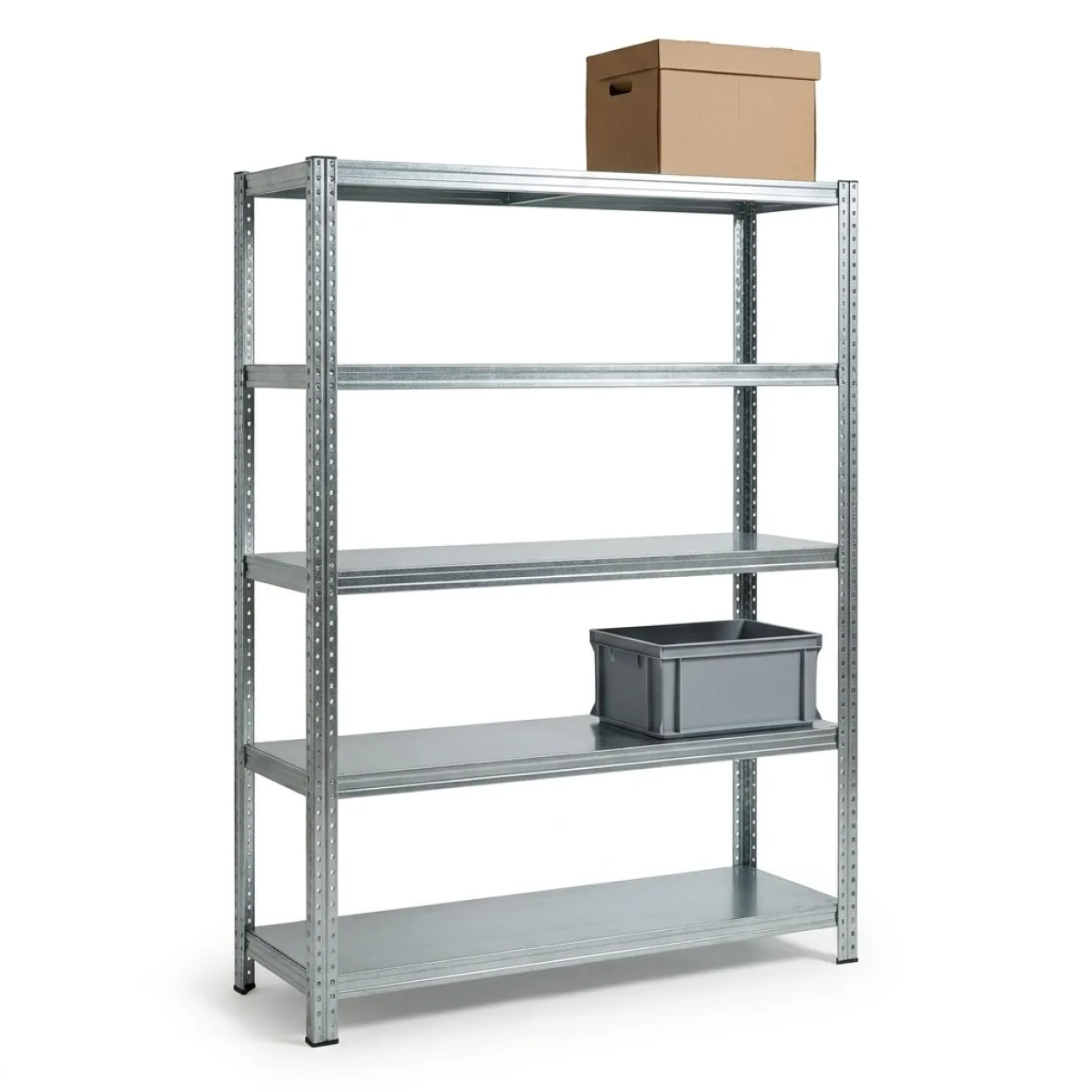 Prateleira de Metal para Armazém 275 kg · 180x120x60 cm · Galvanizado