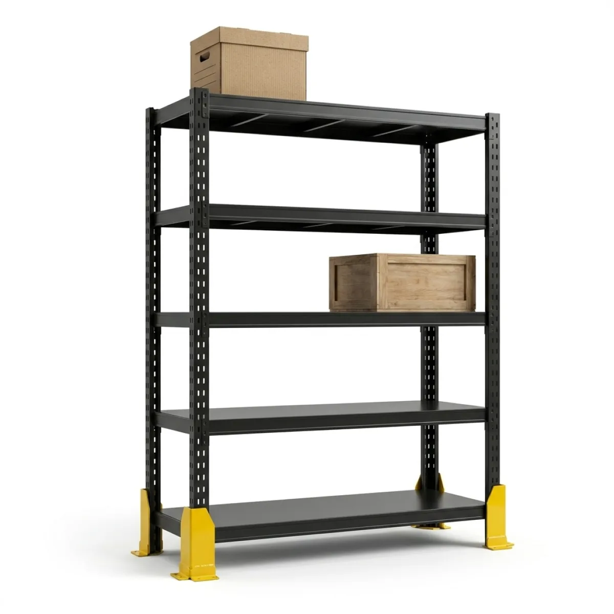 Scaffalature in Metallo Industriali 275 kg · 180x120x45 cm · Nero Nero 3