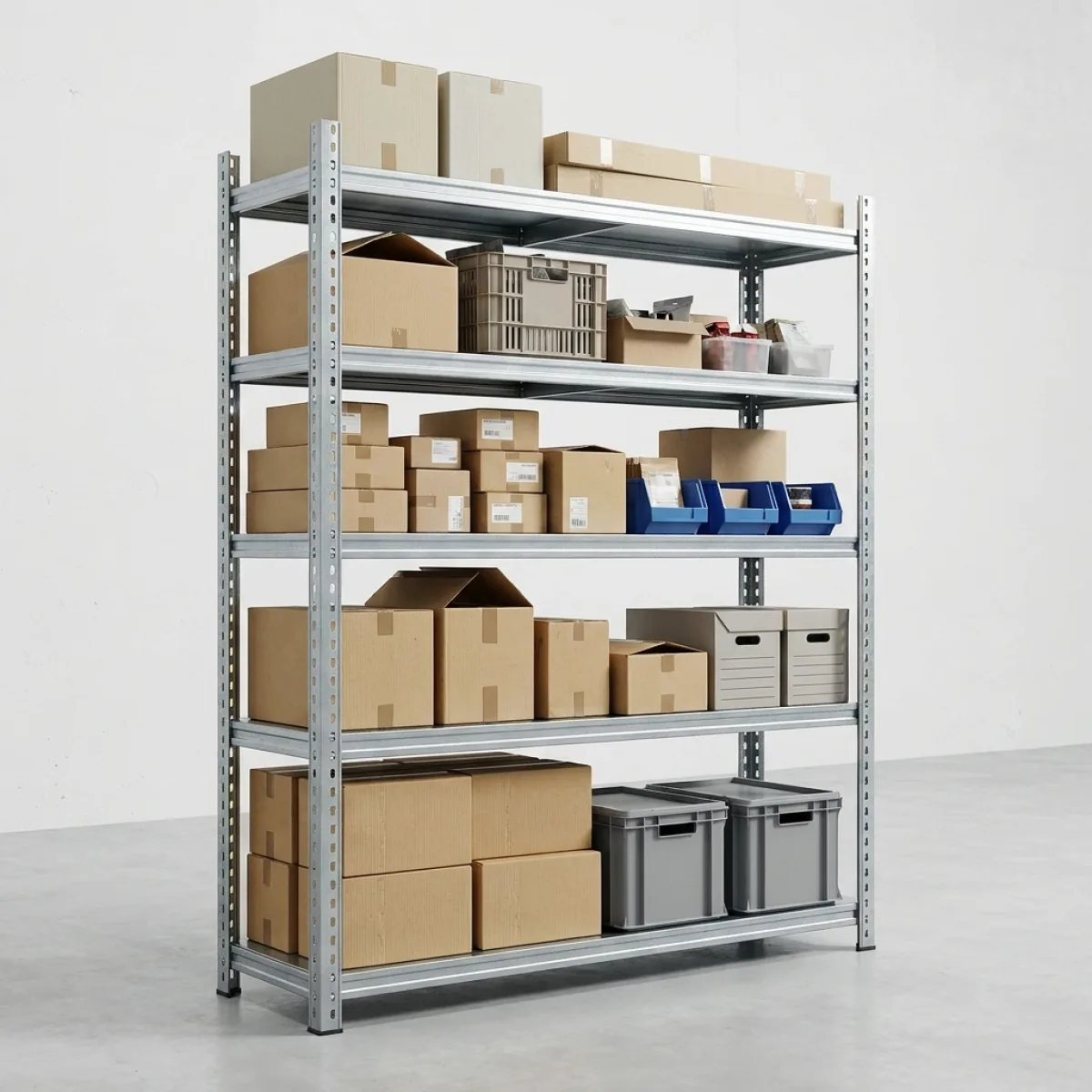 Scaffalature in Metallo Componibili 275 kg · 180x120x45 cm · Zincato Zincato 9