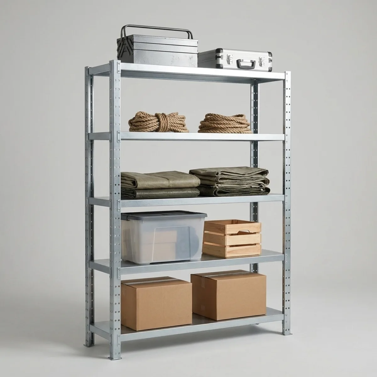Scaffalature in Metallo Componibili 275 kg · 180x120x45 cm · Zincato Zincato 11