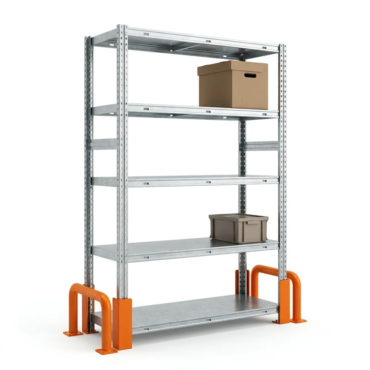 Scaffalature in Metallo Componibili 275 kg · 180x120x45 cm · Zincato Zincato 8