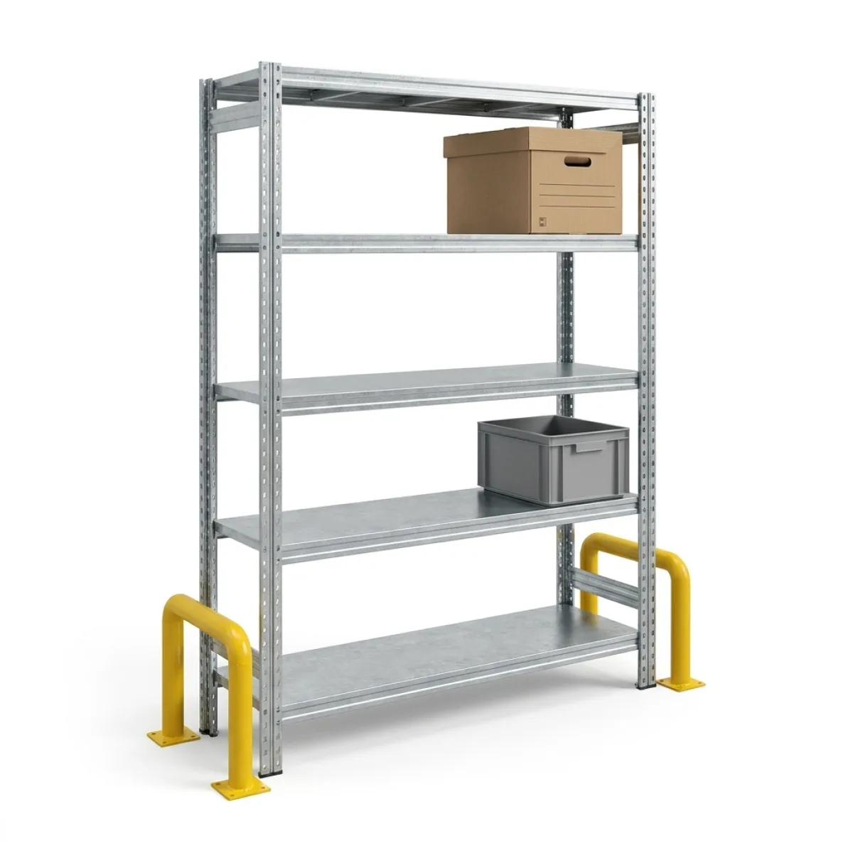 Scaffalature in Metallo Componibili 275 kg · 180x120x45 cm · Zincato Zincato 4