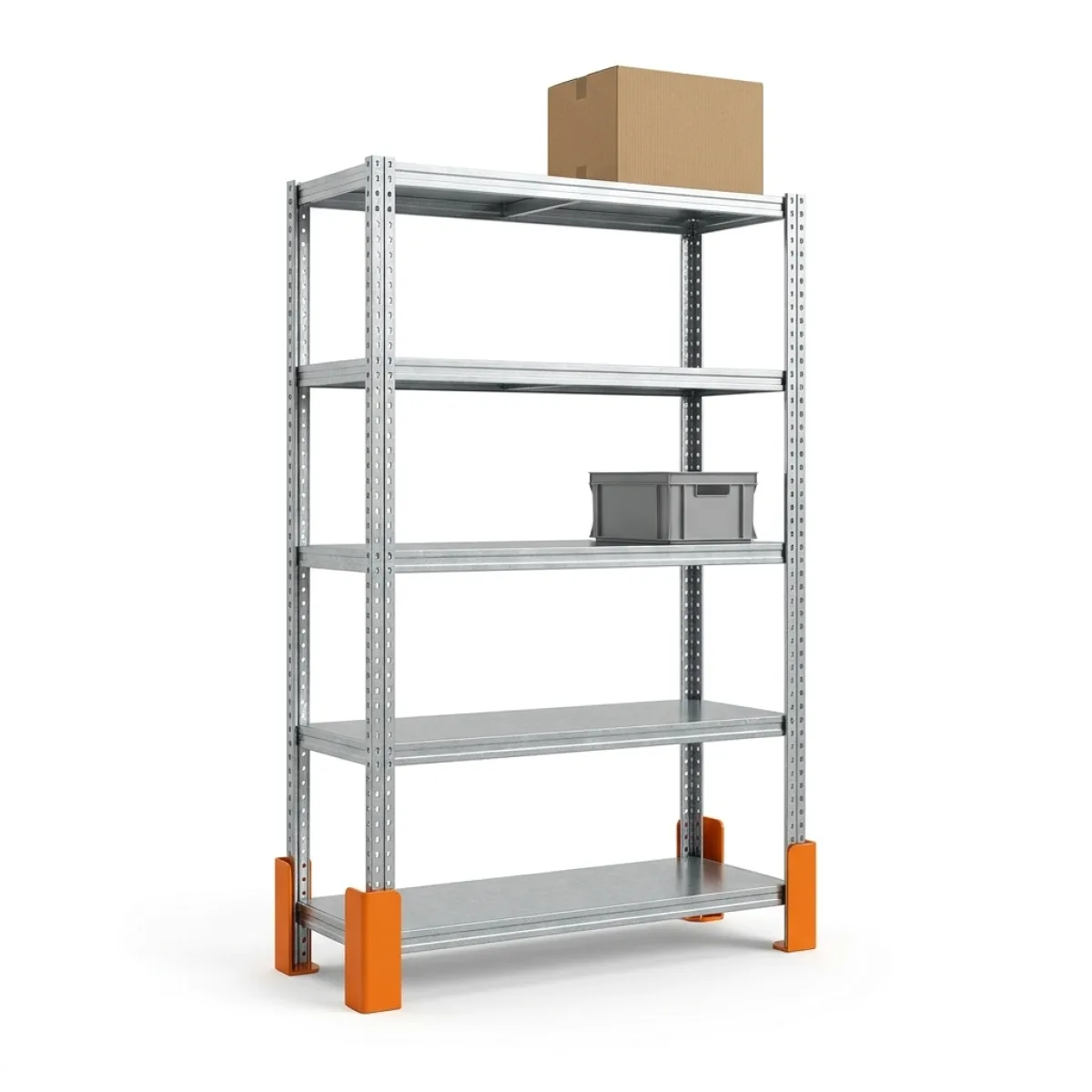 Scaffalature in Metallo Componibili 275 kg · 180x120x45 cm · Zincato Zincato 6