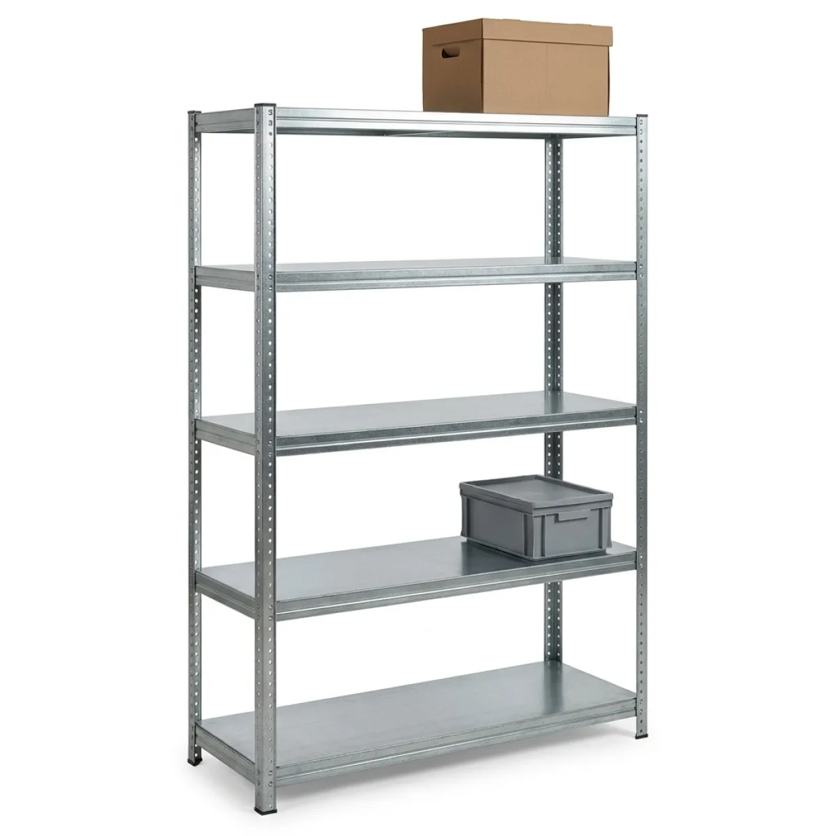 Prateleira Metálica para Armazém 275 kg · 180x120x45 cm · Galvanizado