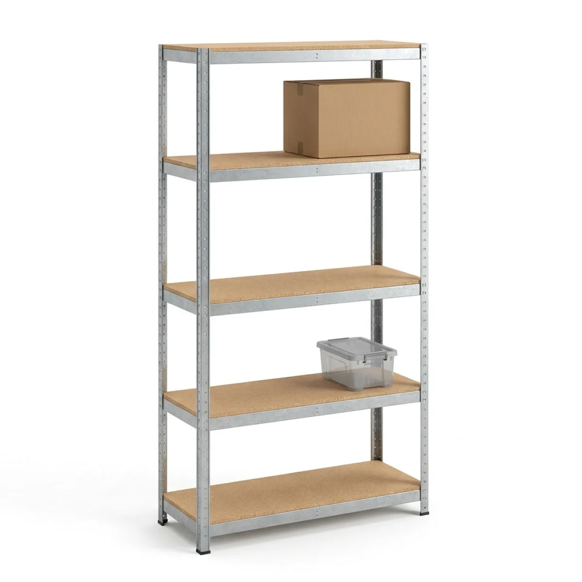 Prateleiras para Despensa Reta 1 Módulo · 180x90x40 cm · Galvanizado