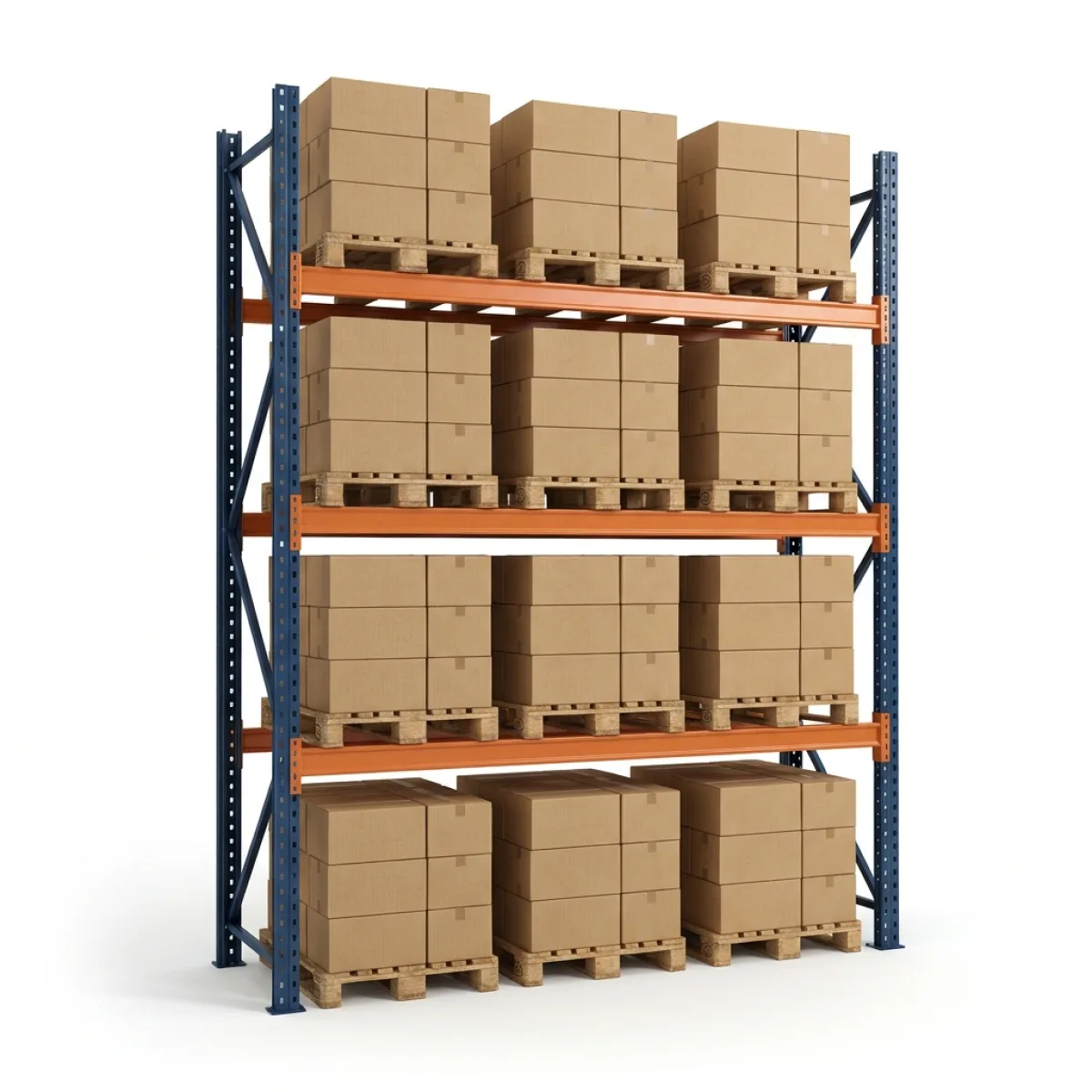 Portapallet 1500 kg · 3 Livelli · 353x269x100 cm · 3 pallet
