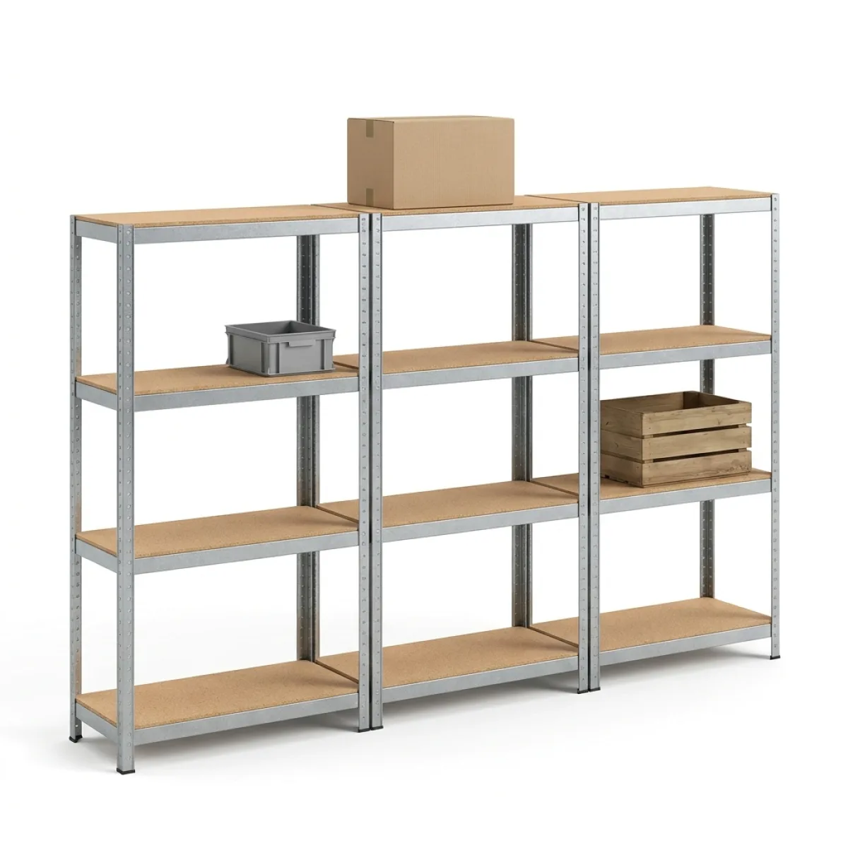 Estante para Arquivo 3 Módulos · 160x80x40 cm · 150 kg