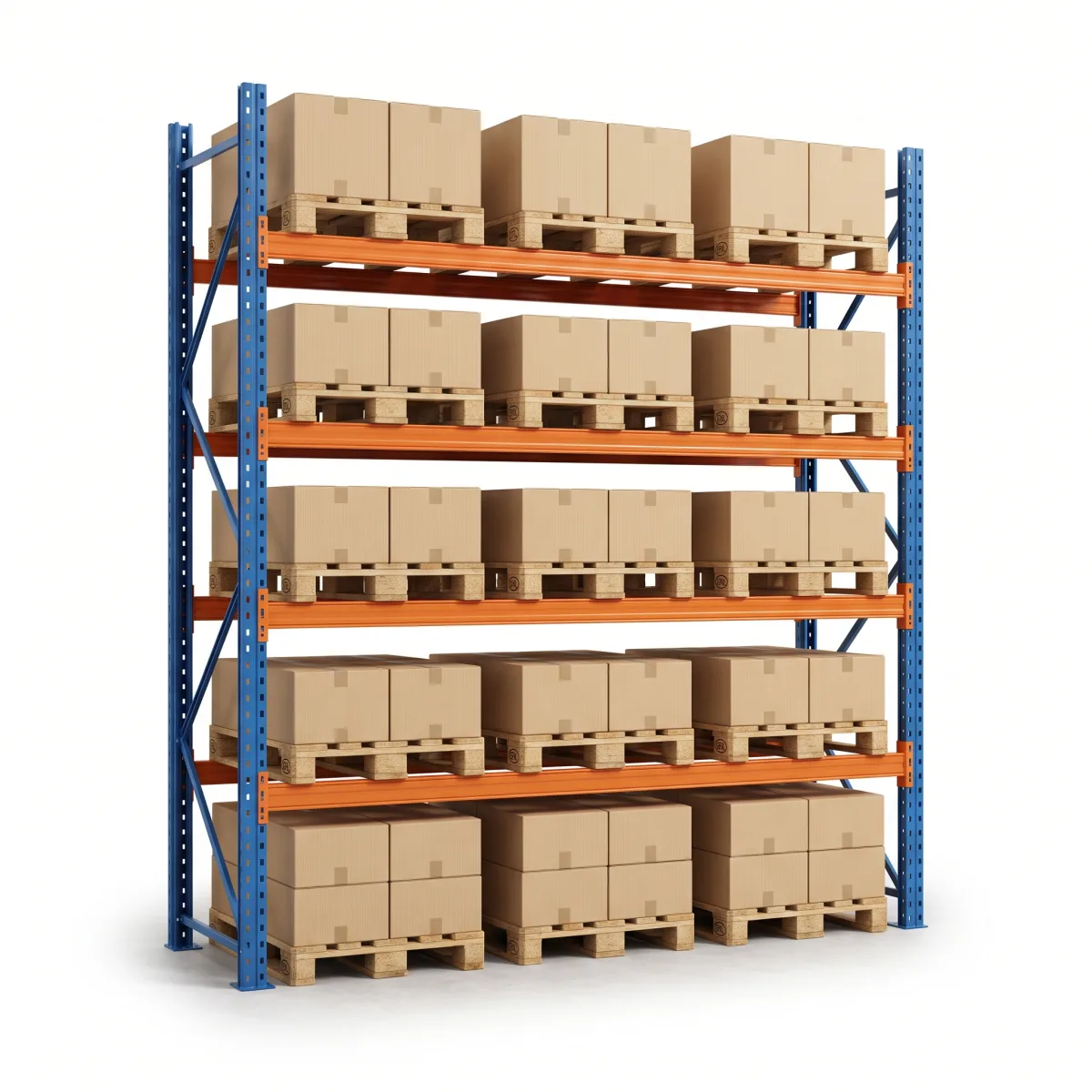 Palettier pour charges lourdes 1000 kg · 4 niveaux · 300x269 cm Bleu/Orange 14