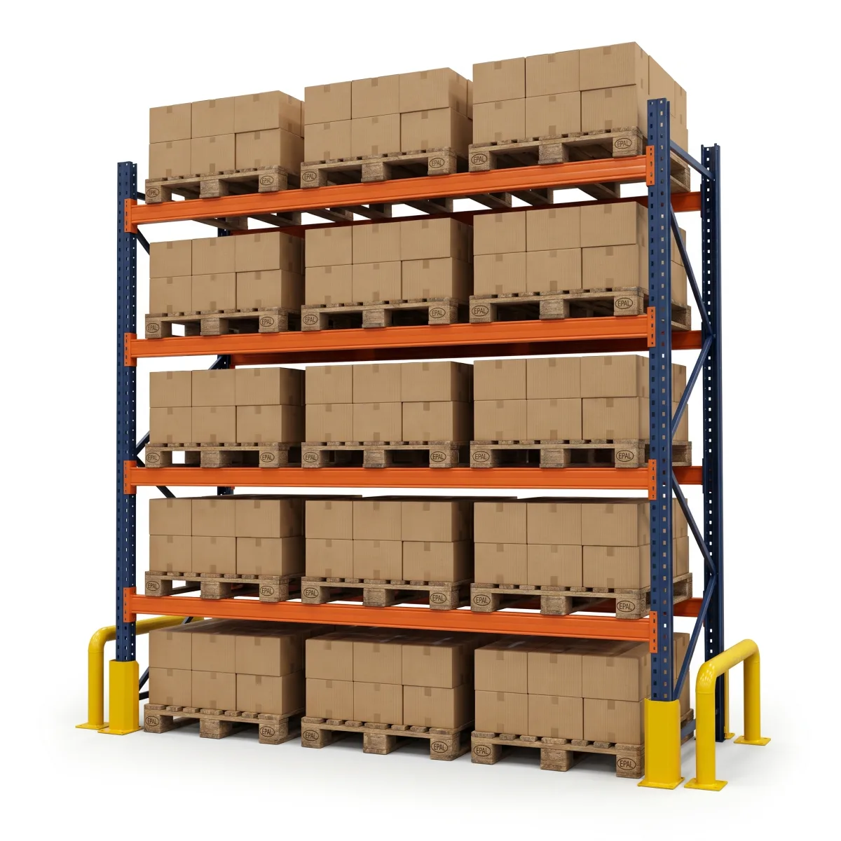 Palettier pour charges lourdes 1000 kg · 4 niveaux · 300x269 cm Bleu/Orange 4