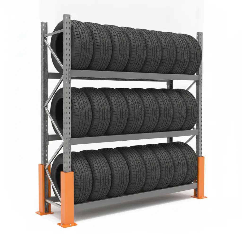 Porta Gomme per Auto 300 kg · 3 Livelli · 200x150x45 cm Grigio 6
