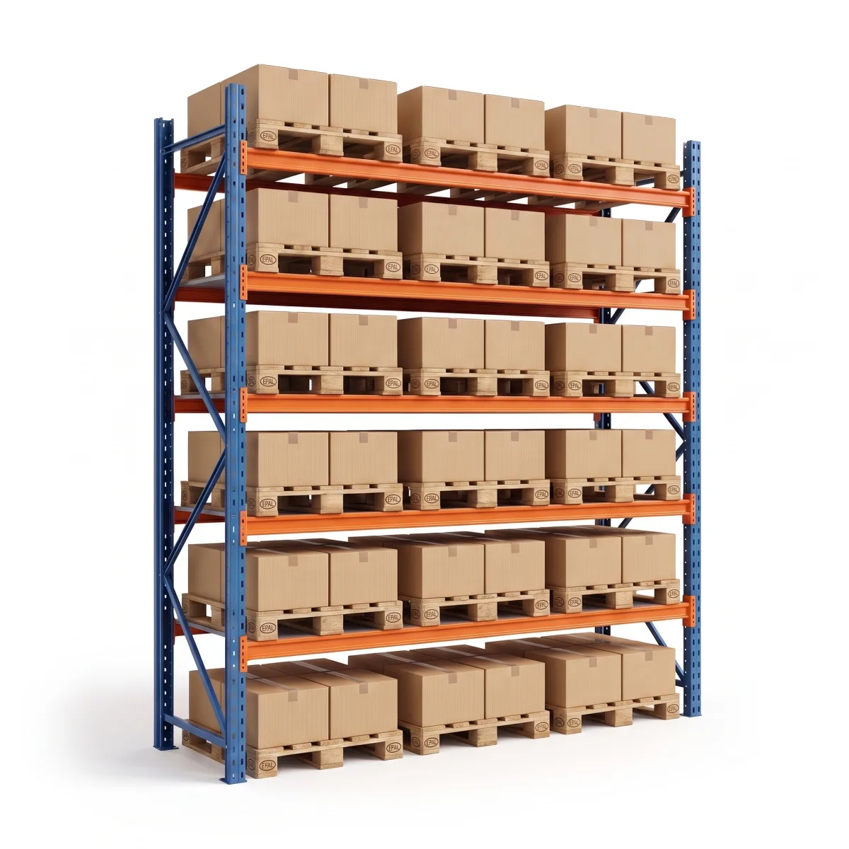 Scaffalature Logistica Magazzino 1500 kg · 5 Livelli · 353x269 cm