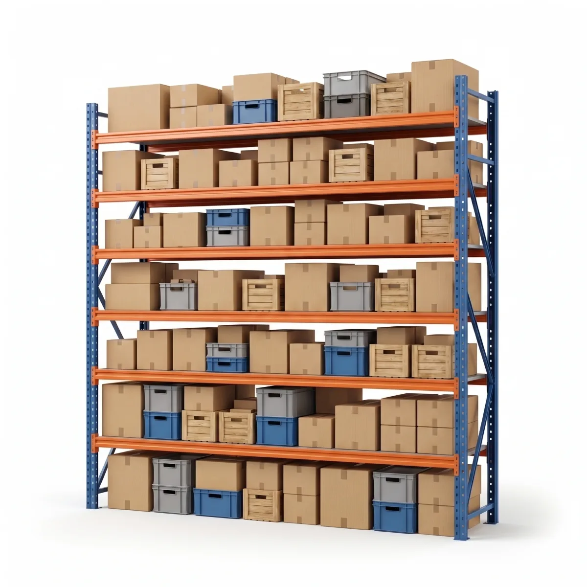 Rack Porta Pallet 1000 kg · 6 Livelli · 255x269x100 cm · 3 pallet