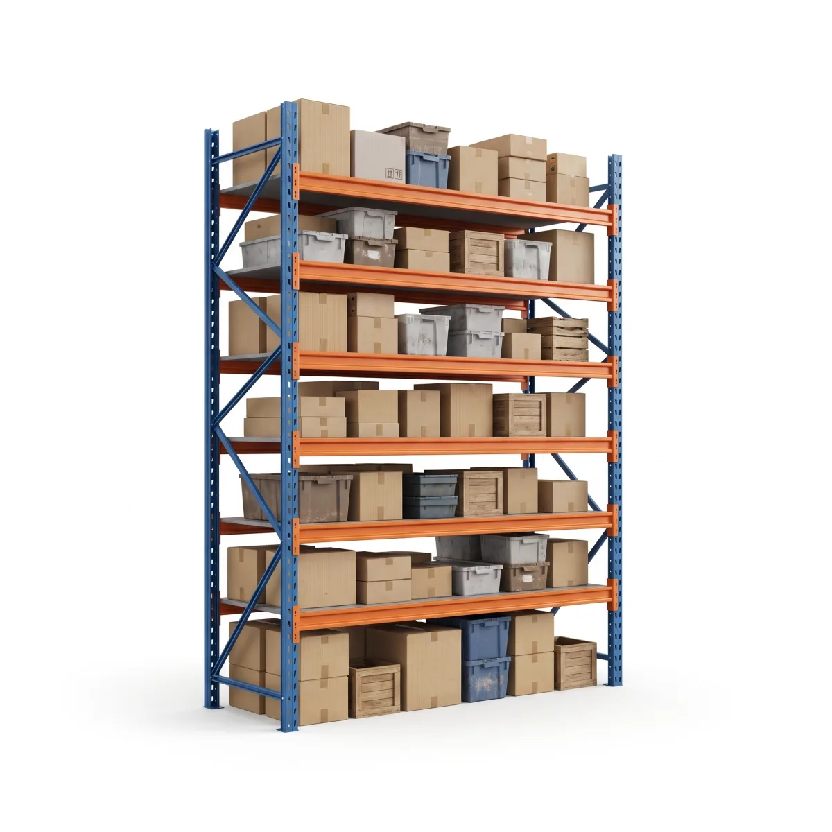 Scaffali Porta Bancali 1000 kg · 6 Livelli · 300x184x100 cm · 2 pallet